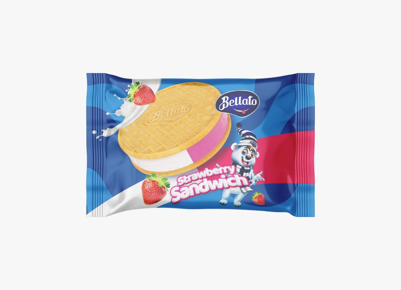 Circle Sandwich Vanilla & Strawberry