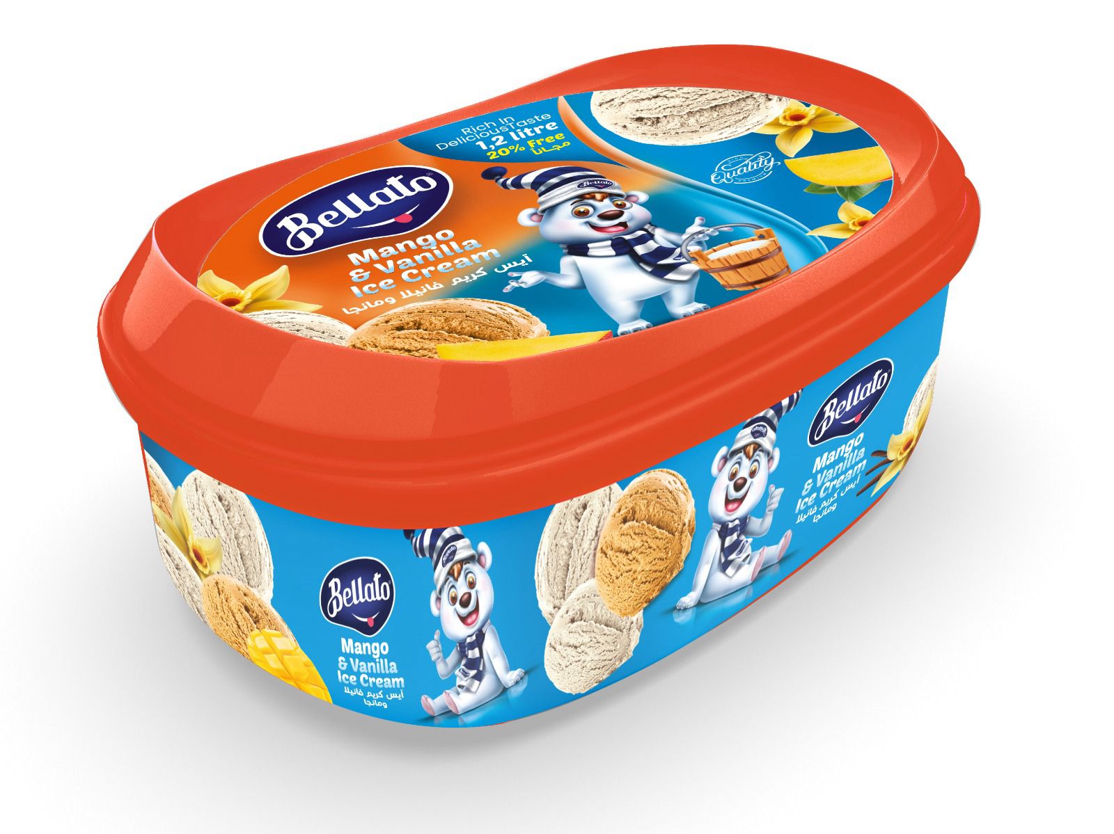 Bellato Family 1 Liter Vanilla & Mango