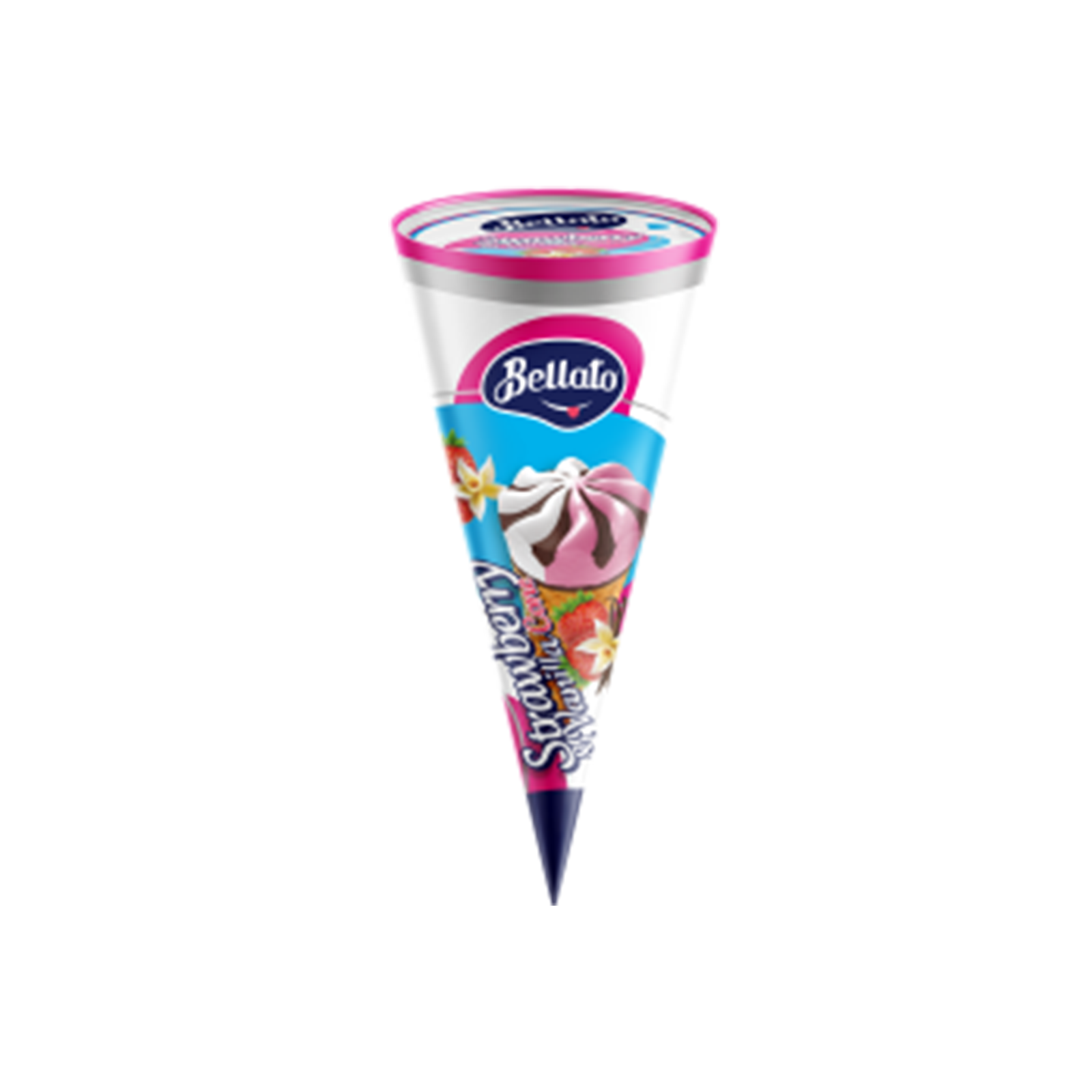 Cone 110 ml Vanilla & Strawberry